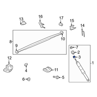 Toyota OE - Lower Suspension Shock Absorber Mount Insulator