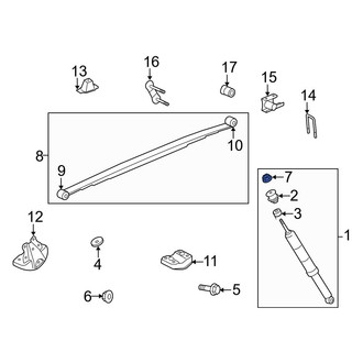 Toyota OE - Upper Suspension Shock Absorber Nut