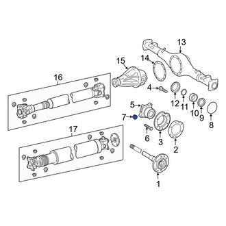 Toyota OE - Front Axle Nut