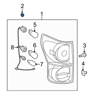 Toyota OE - Upper Tail Light Clip