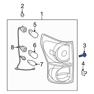 Toyota OE - Tail Light Screw