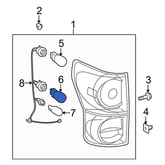 Toyota OE - Rear Tail Light Bulb
