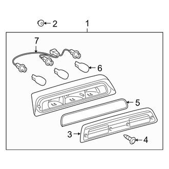 Toyota OE - Rear Lamps - High Mount Lamps