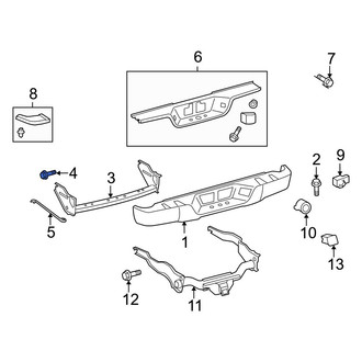 Toyota OE - Rear Upper Bumper Cover Reinforcement Beam Bolt