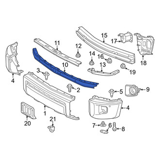 Toyota OE - Front Lower Center Bumper Cover Support Rail