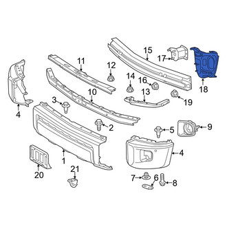 Toyota OE - Front Left Bumper Cover Reinforcement