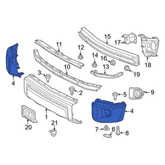 Toyota OE - Front Right Bumper End Cap