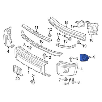 Toyota OE - Front Right Fog Light Trim