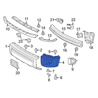 Toyota OE - Front Right Bumper End Cap