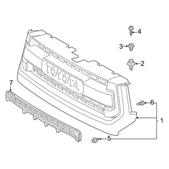Toyota OE - Grille & Components (With Name Plate)