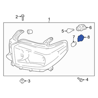 Toyota OE - Front Parking Light Bulb Socket