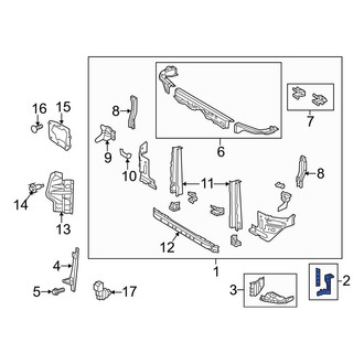 Toyota OE - Front Left Radiator Support Side Panel Bracket