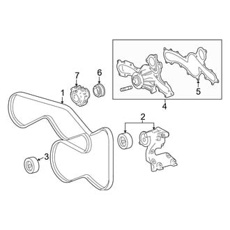 Toyota OE - Cooling - Belts & Pulleys (4.0L)