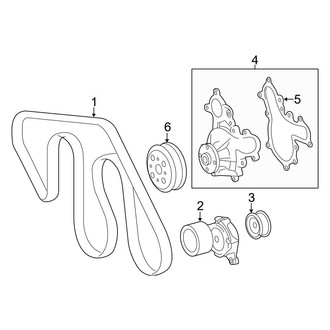Toyota OE - Cooling - Belts & Pulleys (4.6L)