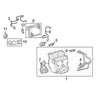 Toyota OE - Air Conditioner & Heater - Evaporator & Heater Components (4.0L)
