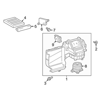Toyota OE - Air Conditioner & Heater - Blower Motor & Fan (4.0L)