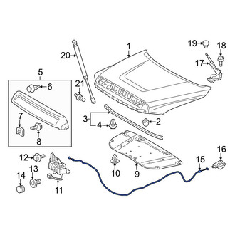 Toyota OE - Front Hood Release Cable