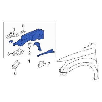 Toyota Oe Toyota Tundra 18 Fender Inner Components