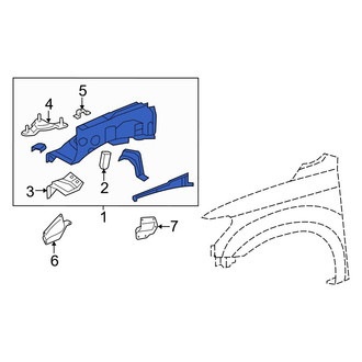 Toyota OE - Front Left Fender Apron Assembly