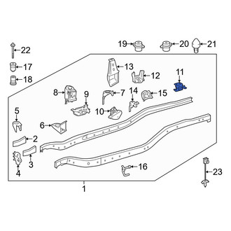 Toyota OE - Rear Right Leaf Spring Bracket