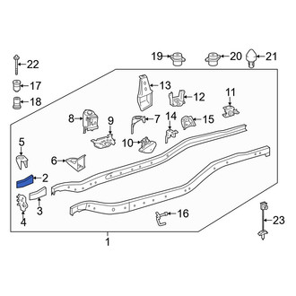 Toyota OE - Front Right Outer Frame Rail End