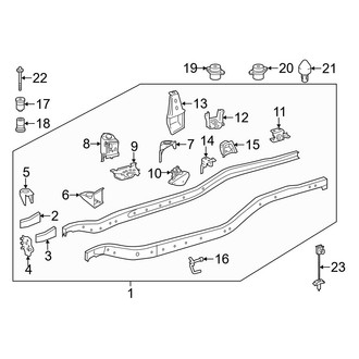 Toyota OE - Frame & Components (Regular Cab RWD)