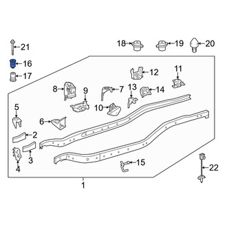 Toyota OE - Front Upper Body Mount Cushion