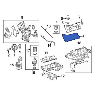 Toyota OE - Right Engine Valve Cover Gasket