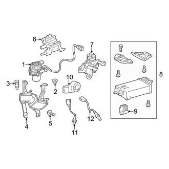 Toyota OE - Emission System - Emission Components (4.0L)