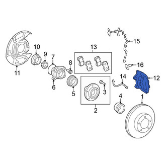 Toyota OE - Front Left Disc Brake Caliper