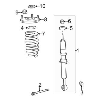 Toyota OE - Front Suspension - Struts & Components (RWD)