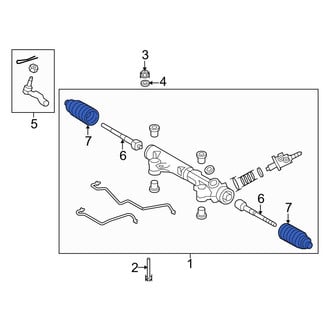 Toyota OE - Rack and Pinion Bellows