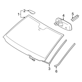 Toyota OE - Windshield - Glass