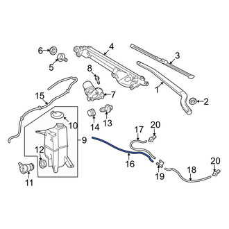 Toyota OE - Front Windshield Washer Hose
