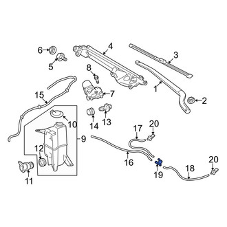 Toyota OE - Front Right Windshield Washer Check Valve