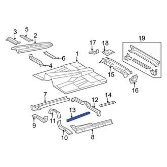 Toyota OE - Front Inner Floor Pan Reinforcement