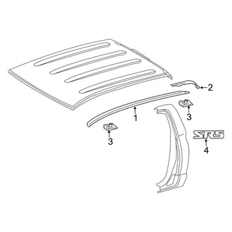 Toyota OE - Cab - Exterior Trim (Regular Cab), (Regular Cab)