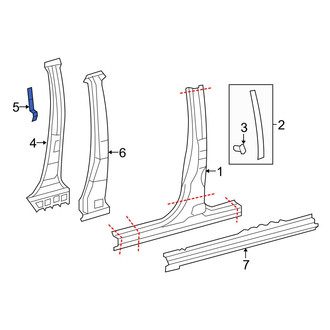 Toyota OE - Left Interior Grab Bar Bracket