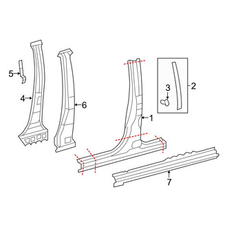 Toyota OE - Cab - Center Pillar & Rocker