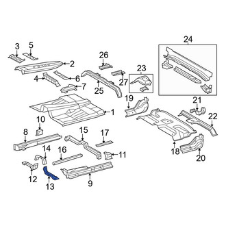 Toyota OE - Front Left Floor Pan Reinforcement