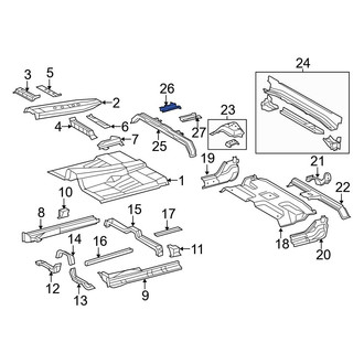 Toyota OE - Right Frame Side Member