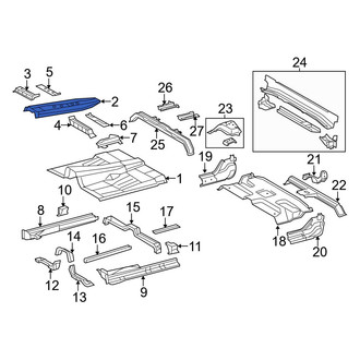 Toyota OE - Center Floor Pan Reinforcement