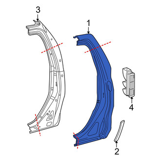 Toyota OE - Left Body C-Pillar