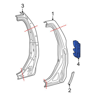Toyota OE - Rear Right Quarter Panel Vent