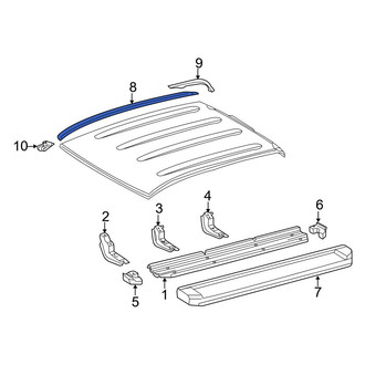 Toyota OE - Front Left Roof Molding