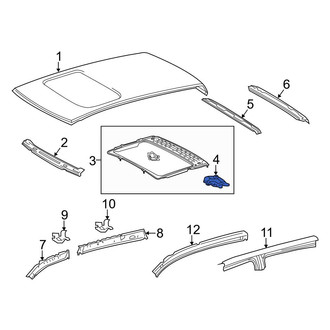Toyota OE - Right Sunroof Reinforcement Bracket