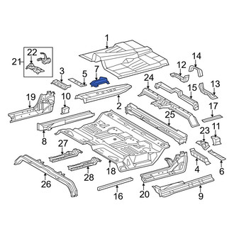 Toyota OE - Center Right Floor Pan Reinforcement