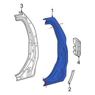 Toyota OE - Left Body C-Pillar