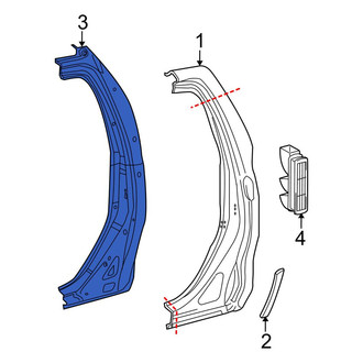 Toyota OE - Left Body C-Pillar Reinforcement