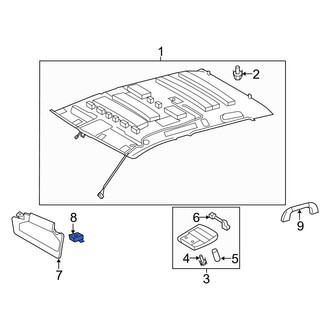 Toyota OE - Left Sun Visor Holder